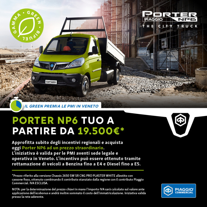 INCENTIVI REGIONALI - PIAGGIO PORTER NP6